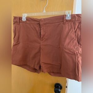 Caslon Rust Orange Kaki Shorts